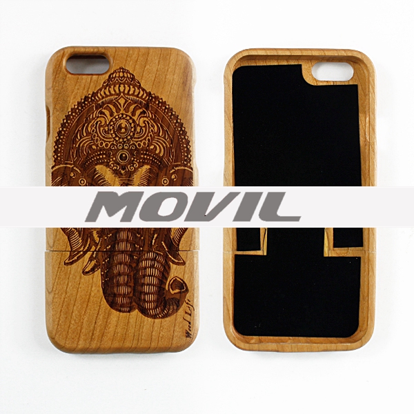 NP-2385 Funda de auténtica madera de bambú para iPhone 6-0